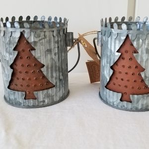 NEW RUSTIC VOTIVE HOLDERS